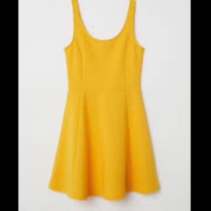 H&M Mustard Yellow Ribbed Top